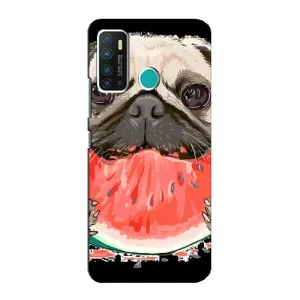 Чехол (ТПУ) Милые собачки для Infinix Hot 9 / Hot 9 Pro (Смешной Мопс)