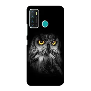 Чехлы с принтом СОВЫ для Infinix Hot 9 / Hot 9 Pro (Сова на чёрном)