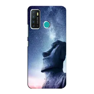 Силиконовые Чехлы (смешные стикеры) для Infinix Hot 9 / Hot 9 Pro (Статуя)