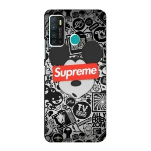 Чехол с Брендами одежды на Инфиникс Нот 9 / Нот 9 про (Supreme Маус)