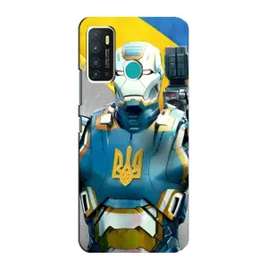 Силиконовый Чехол на Infinix Hot 9 / Hot 9 Pro (Я-Украина) (Украинский робокоп)