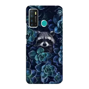 Силиконовый Чехол с Енотами на Infinix Hot 9 / Hot 9 Pro (В цветах)