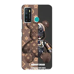 Силиконовый чехол для Infinix Hot 9 / Hot 9 Pro (Медмедь Луи Виттон)