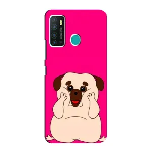 Чехол (ТПУ) Милые собачки для Infinix Hot 9 / Hot 9 Pro (Веселый Мопсик)