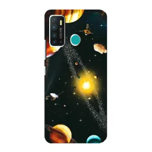 Чохол (ТПУ) з планетами на Infinix Hot 9 / Hot 9 Pro (Вид з космосу)