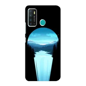 Летний Чехол на Infinix Hot 9 / Hot 9 Pro (Синий Водопад)