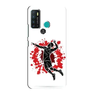 Чохли з прінтом Спортивна тематика для Infinix Hot 9 / Hot 9 Pro (Волейболіст)