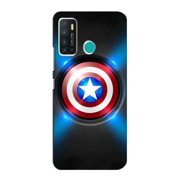 Чехол с рисунком «Яркий Щит Капитана» для Infinix Hot 9 / Hot 9 Pro Чехол с рисунком «Яркий Щит Капитана» для Infinix Hot 9 / Hot 9 Pro