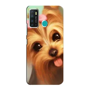 Чехол (ТПУ) Милые собачки для Infinix Hot 9 / Hot 9 Pro (Йоршенский терьер)