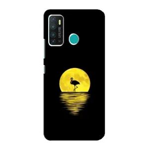 Летний Чехол на Infinix Hot 9 / Hot 9 Pro (Желтый Закат)