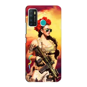 ЗСУ Чохли (TPU) для Infinix Hot 9 / Hot 9 Pro (Жінка солдат)