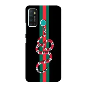 Чехлы Бренд GUCCI для Infinix Hot 9 / Hot 9 Pro (Змей Гуччи)