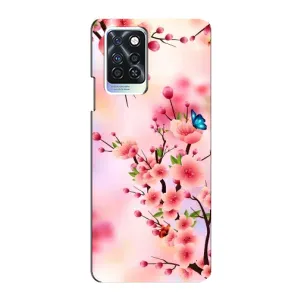 Чохол з картинкою Сакури на Infinix Note 10 Pro (Метелики на сакурі)