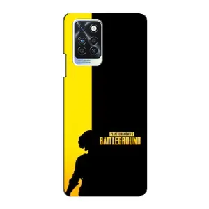 Чохол (TPU) з картинкою "Лого Пабг" на Інфінікс Нот 10 про (Battlegrounds)