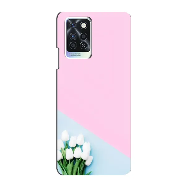 Чехол с рисунком «Белые тюльпаны» для Infinix Note 10 Pro Чехол с рисунком «Белые тюльпаны» для Infinix Note 10 Pro
