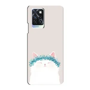 Чохол на тематику: Коти для Infinix Note 10 Pro (Білий котик)