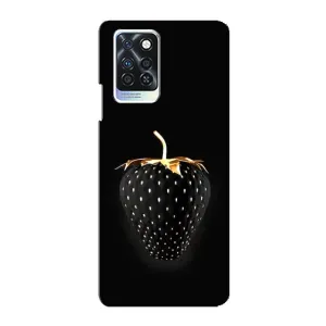 Чохол з зображенням смачної їжі для Infinix Note 10 Pro (Чорна полуниця)