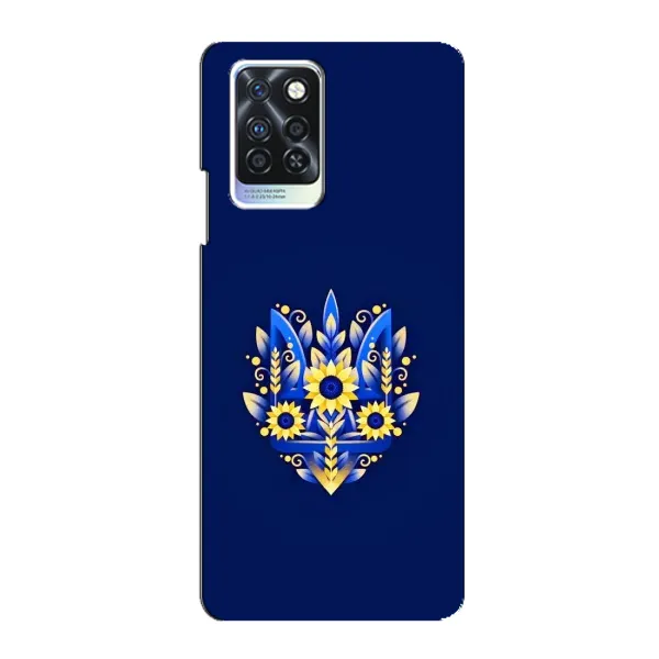 Чехол с рисунком «Цветущий Герб» для Infinix Note 10 Pro