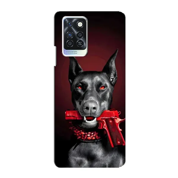 Чехол с рисунком «Доберман злой» для Infinix Note 10 Pro Чехол с рисунком «Доберман злой» для Infinix Note 10 Pro