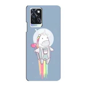 Чехол Unicorn на Infinix Note 10 Pro (Единорог космонавт)