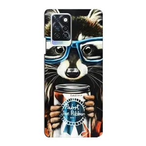 Силіконовий Чохол з Энотами на Infinix Note 10 Pro (Єнот в окулярах)