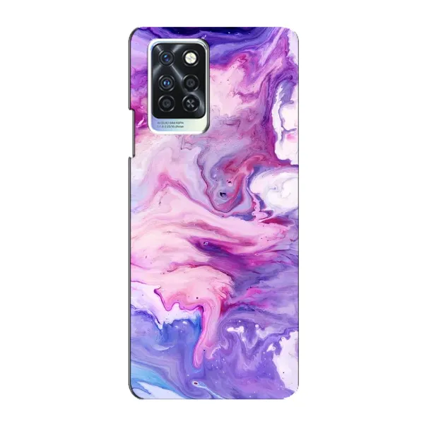 Чехол с рисунком «Фиолетовый мрамор» для Infinix Note 10 Pro