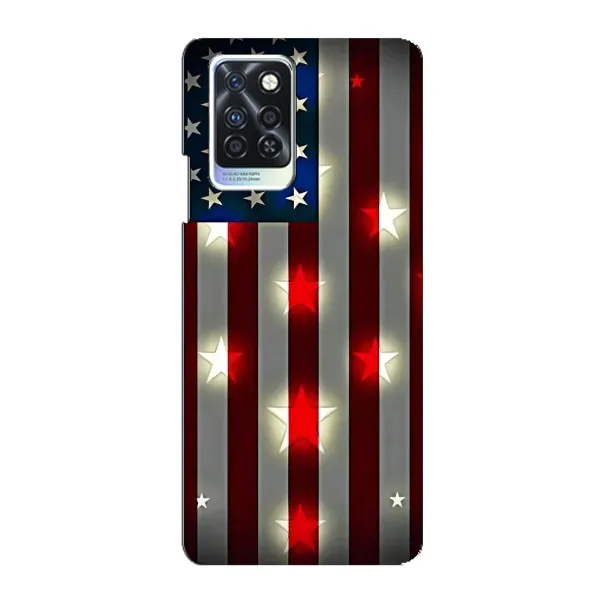 Чехол с рисунком «Флаг США 2» для Infinix Note 10 Pro Чехол с рисунком «Флаг США 2» для Infinix Note 10 Pro
