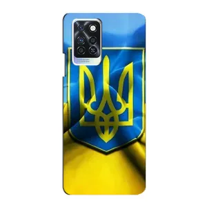 Чохол з картинкою (Патріотичний ГЕРБ) на Infinix Note 10 Pro (Герб і Прапор України)