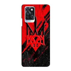 Чохли УПА (Червоно-Чорний) на Infinix Note 10 Pro (Герб в кольорах УПА)