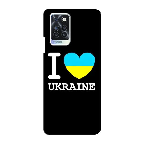 Чехол с рисунком «I Love Ukraine» для Infinix Note 10 Pro Чехол с рисунком «I Love Ukraine» для Infinix Note 10 Pro