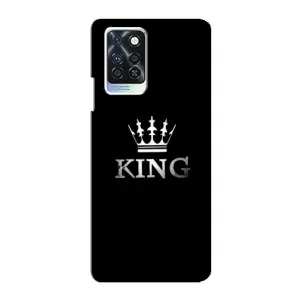 Чохол (Корона на чорному фоні) для Інфінікс Нот 10 про (KING)