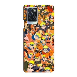 Чехлы с принтом Наруто на Infinix Note 10 Pro (Коллаж Наруто)