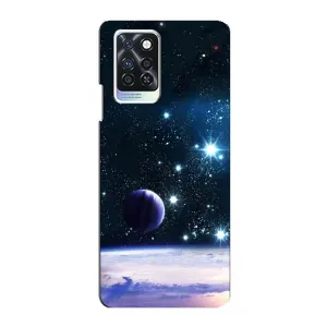 Чехол (ТПУ) с планетами на Infinix Note 10 Pro (Космический вид)