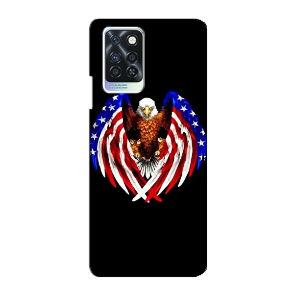 Чехол с рисунком «Крылья США» для Infinix Note 10 Pro Чехол с рисунком «Крылья США» для Infinix Note 10 Pro