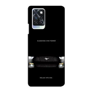Чехлы с тематикой "Крутые машины" на Infinix Note 10 Pro (Черный Land Rover)