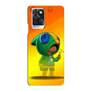 Чохол Бравл Старс для Infinix Note 10 Pro (LEON в кофті)