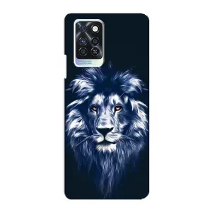 Чохол з картинкою на Infinix Note 10 Pro (Лев – синій)