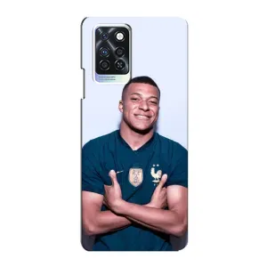 Чехол (TPU) с Футболистом на Infinix Note 10 Pro (Мбаппешичка)