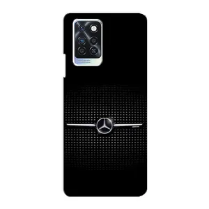 Силиконовый бампер с картинкой машины на Infinix Note 10 Pro (Mercedes)