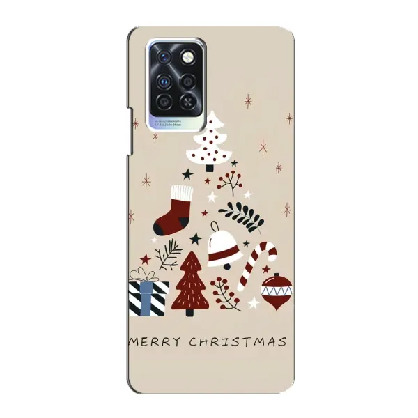 Чехол с рисунком «Merry Christmas» для Infinix Note 10 Pro Чехол с рисунком «Merry Christmas» для Infinix Note 10 Pro