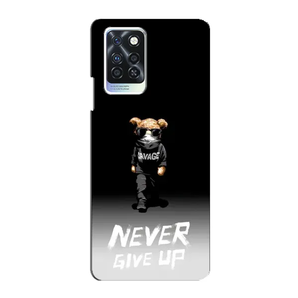 Чехол с рисунком «Never» для Infinix Note 10 Pro Чехол с рисунком «Never» для Infinix Note 10 Pro