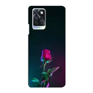 Чохли з принтом Троянд для Infinix Note 10 Pro (Нічна троянда)