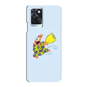 Чехлы с Патриком на Infinix Note 10 Pro (Патрик с подушкой)