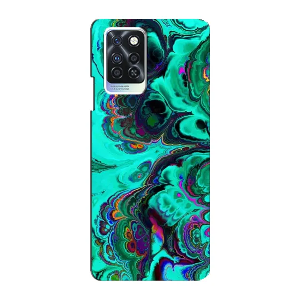 Чехол с рисунком «Салатный мрамор» для Infinix Note 10 Pro