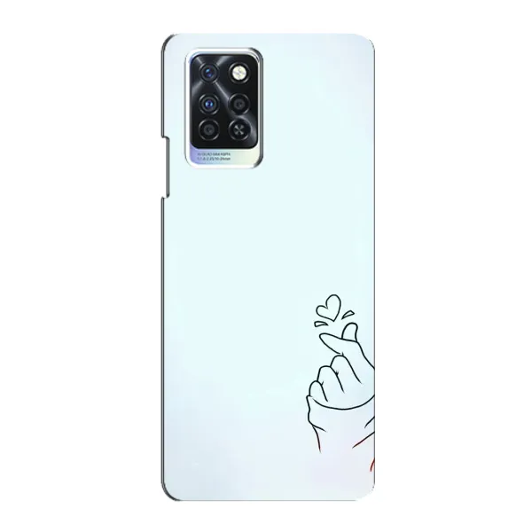 Чехол с рисунком «Сердце на голубом» для Infinix Note 10 Pro Чехол с рисунком «Сердце на голубом» для Infinix Note 10 Pro