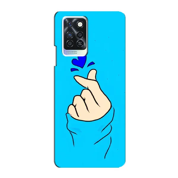 Чехол с рисунком «Сердце на синем» для Infinix Note 10 Pro Чехол с рисунком «Сердце на синем» для Infinix Note 10 Pro