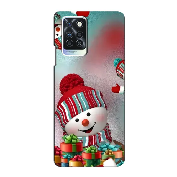 Чехол с рисунком «Снеговик в шапке» для Infinix Note 10 Pro Чехол с рисунком «Снеговик в шапке» для Infinix Note 10 Pro