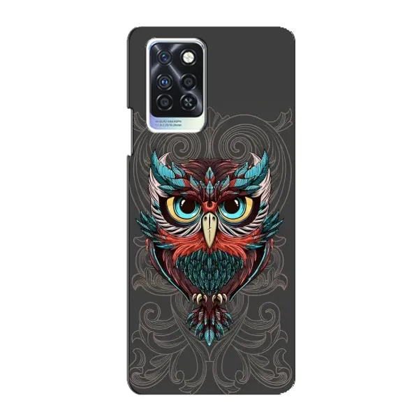Чехол с рисунком «Сова на сером» для Infinix Note 10 Pro Чехол с рисунком «Сова на сером» для Infinix Note 10 Pro