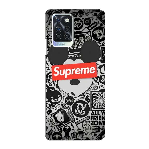 Чехол с рисунком «Supreme Маус» для Infinix Note 10 Pro Чехол с рисунком «Supreme Маус» для Infinix Note 10 Pro