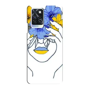 Чехол на Infinix Note 10 Pro Украинский дизайн (Украинка на всю голову)